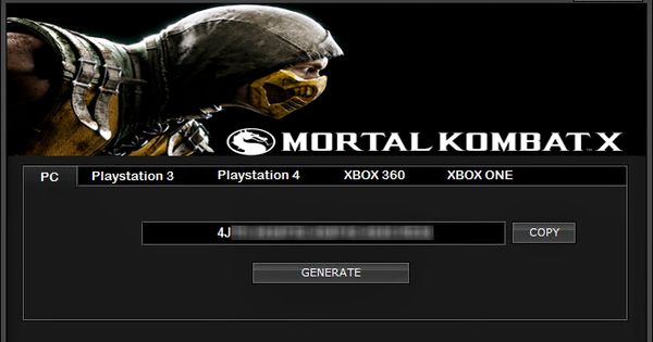 Mortal Kombat X Key Generator No Survey